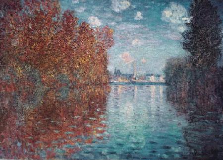 Claude Monet Autumn at Argenteuil China oil painting art
